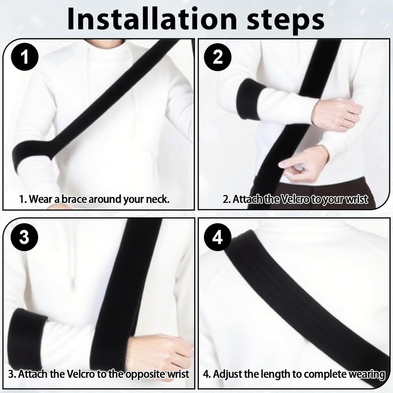 Aoreun Arm Sling, Shoulder Adjustable Arm Shoulder Sling 160 cm,