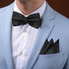 MAGICLULU Bow Tie Set, Pocket Square Tuxedo Belt, 3-Piece Accessory