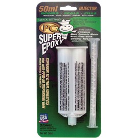 PC Products PC-Super Epoxy Adhesive Paste, Two-Part 50ml Cartridge, Translucent 502