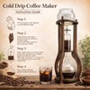 Nispira Iced Coffee Cold Brew Drip Tower Coffee Maker, 6–8