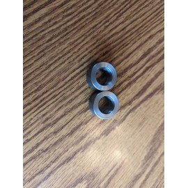 Unbranded Flat Steel Spacers 5/8" I.D. x .500 , 1" OD. 2 pieces