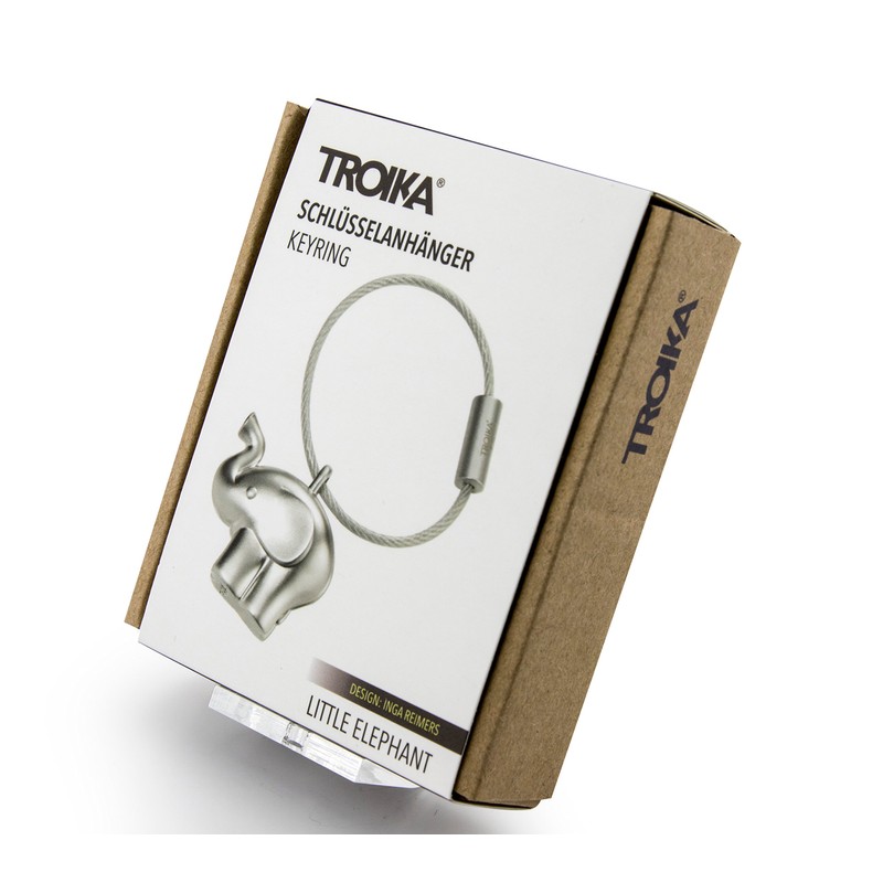 TROIKA GERMANY Troika Elephant Keyring, Little Elephant KR14-01/MA Keychain Accessory