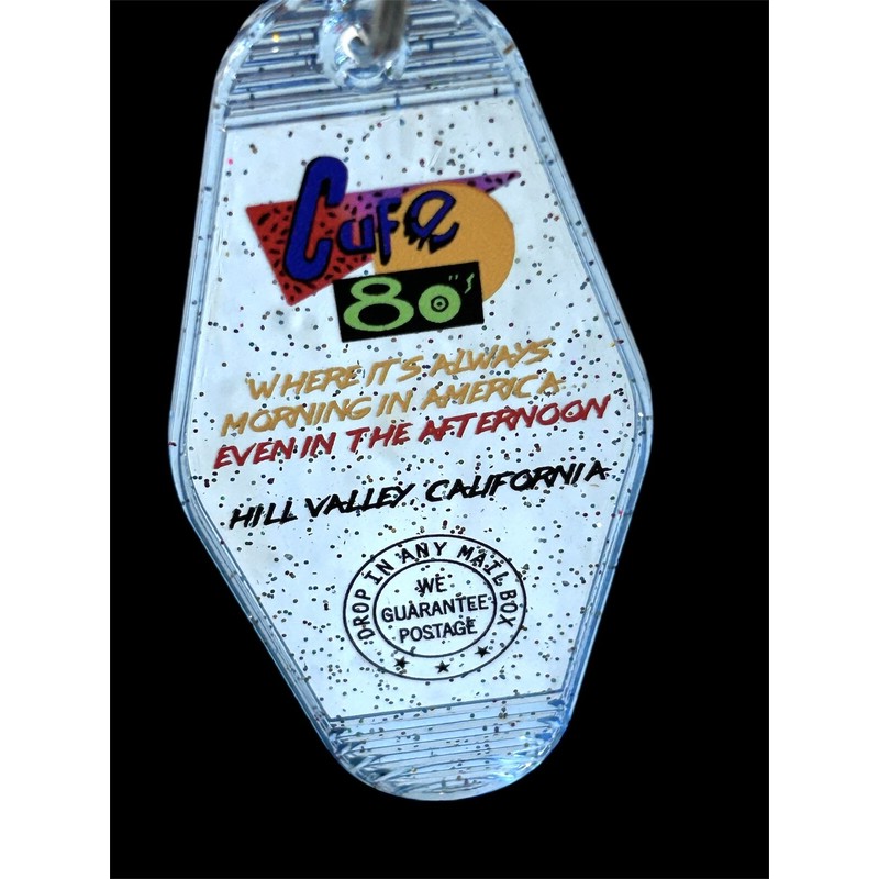 Café 80s Keytag – Back to the Future Nostalgia