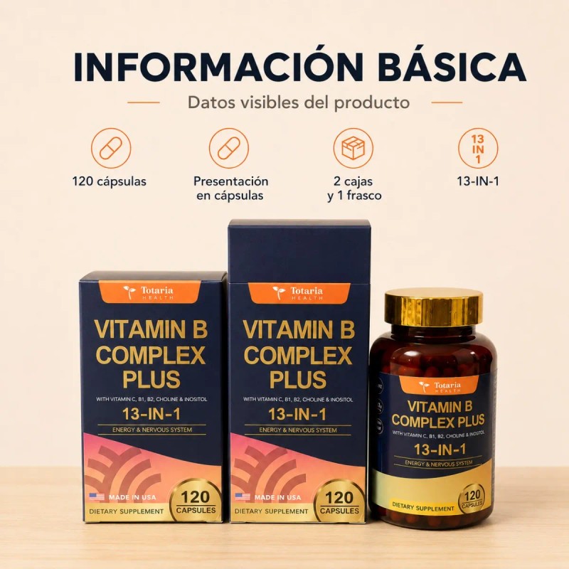 Vitaminas Complejo B Para Bienestar Integral Y Vitalidad
