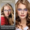 VisiWell 5 Pack Reading Glasses for Women Blue Light Blocking