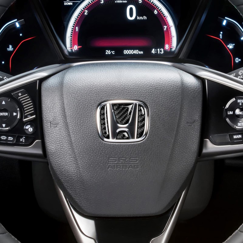 4PCS Civic 10th Generation Car Steering Wheel H Shape Logo