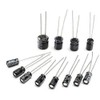 KKHMF 120 PCS Electronic Parts Bag 0.22uf-470uf Electrolytic Capacitors 12