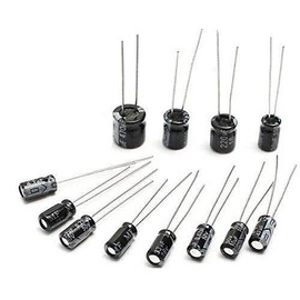 KKHMF 120 PCS Electronic Parts Bag 0.22uf-470uf Electrolytic Capacitors 12 Types 10 pcs Each