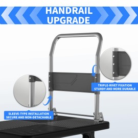 Platform Truck Dolly Cart Folding Platform Cart with 880 lbs Weight Capacity and 360 Degree Swivel Wheels,Add Reinforcing Steel Bar