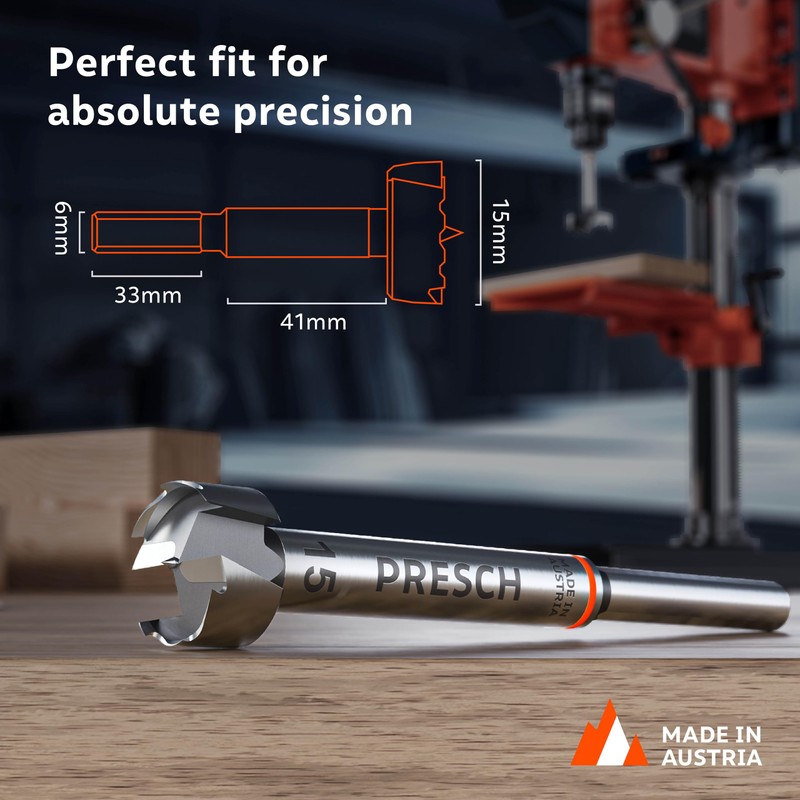 Presch Forstner Drill Bit Ø 15mm - Drill bit for