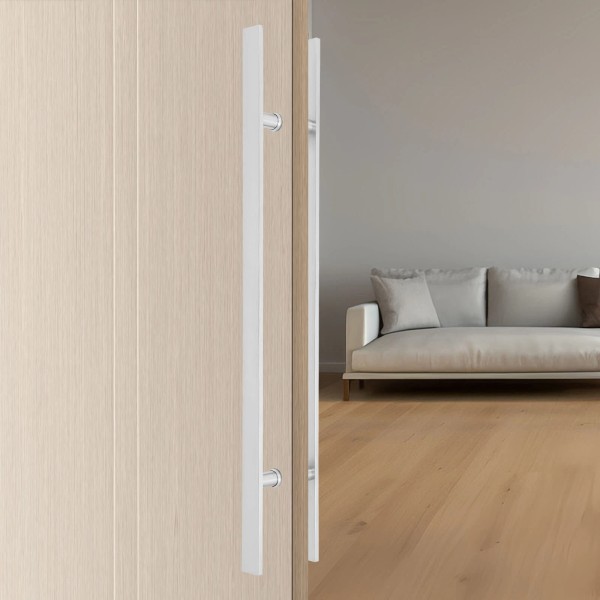 Unbranded Pair of Pull Push Sliding Barn Door Handles,Double Sided