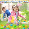 Jumlys 1000 PCS 2.4" Plastic Easter Eggs Bulk, Empty Easter