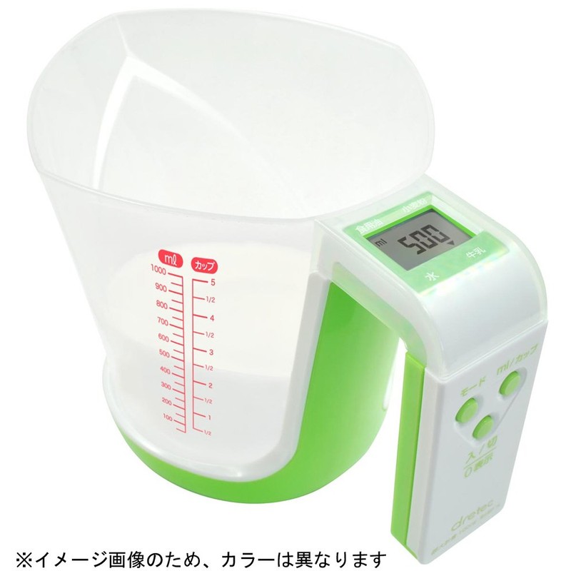 ドリテック デジタル計量カップ ファリーヌ 1kg ホワイト CS-100WT