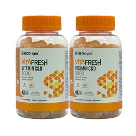 NJetOrigin 엔젯오리진 비타프레쉬 비타민 C  D 3000 3000mg x 70구미 2개 / 써클 NJet Origin VitaFresh Vitamin C D 3000 3000mg x 70 Gummies 2 Packs / Circle