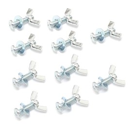 CARPATHEN 110 Screws Made of Stainless Steel Used to Install Outdoor Reinforcement Hardware Collection, Raised Garden Beds, 85 Nuts, Screws + Washers, 25 x Wingnuts, Screws + Washers