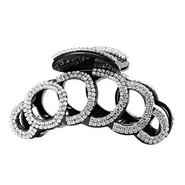 Frcolor Rhinestones Claw Clip Strong Hair Clamp Jaw Clip Pin For Thick Hair