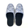 MCM Unisex Visetos Logo Canvas Room Slippers Vintage Blue S/M