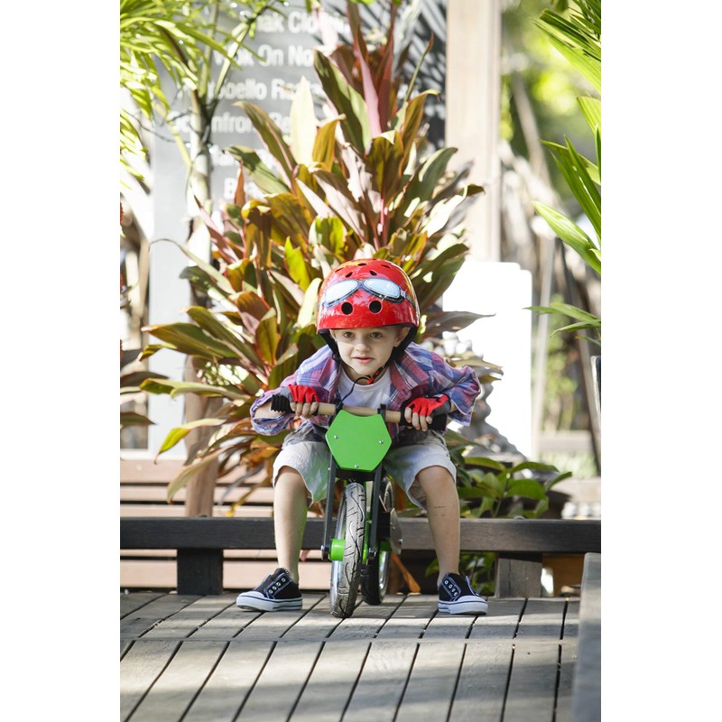 KIDDIMOTO GLV001M Sport Uni Kids Cycling Gloves, Cartoon, Red, Medium