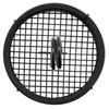 G.E.T. 4-31860 Black Round Stainless Steel Condiment Caddy Iron Teflon