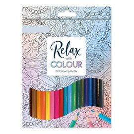1ABOVE 20 Colouring Pencils - Assorted Colours, wooden colouring pencils, Pre sharpened, Colour Therapy Colouring Pencil,A Must-Have for All Kids Arts & Crafts Sets
