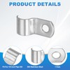 PATIKIL Saddle Band 10mm Inner Diameter 1 Hole Pipe Fixing