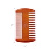 RED by Kiss Premium Wood Men Dual Side Beard Comb,