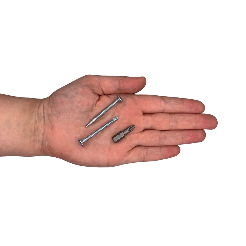 Marcopol Pack of 200 Zinc Plated Steel Screws 4.2 x