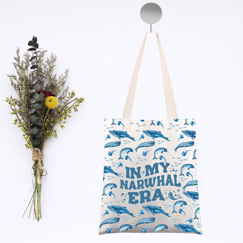 G2TUP Narwhal Tote Bag Narwhal Lover Gifts In My Narwhal