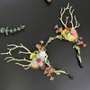 Caiguoer Women Christmas Fans Headband (B)