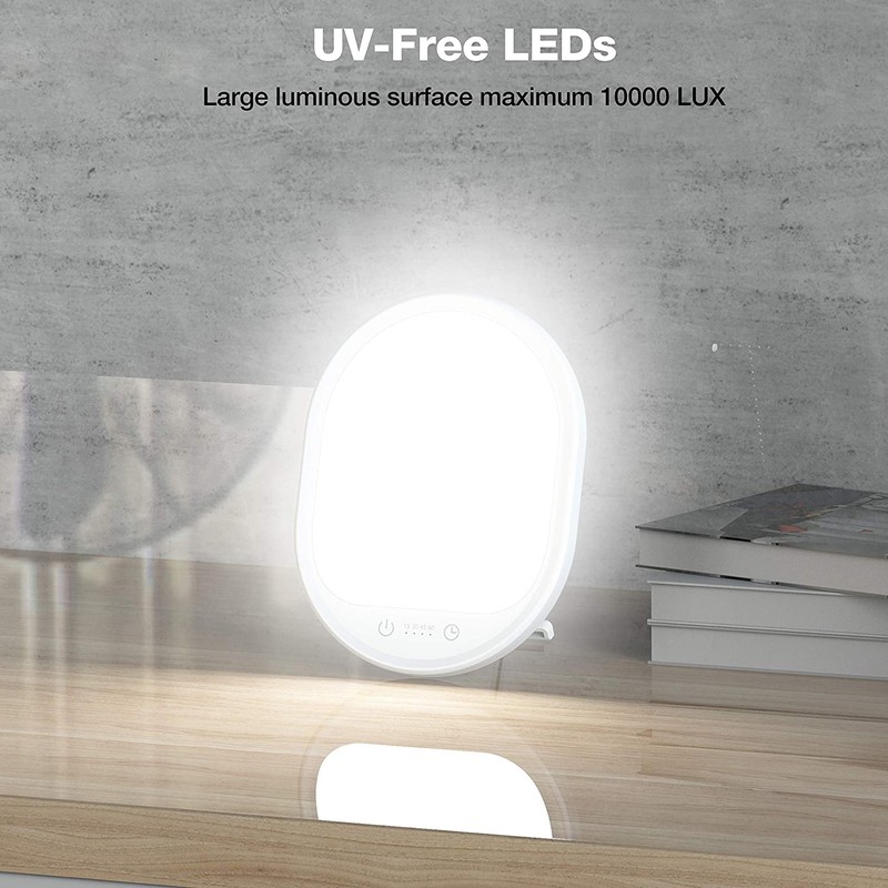 UV-Free 10000 Lux Daylight Lamp - Touch Control with 3