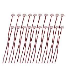 Chip LED0603 (1608) 0.16mm Wired, 20 Pairs for Diorama, Plastic Model, Mini Car and More - Includes 60 3 Resistors for 3V, 5V, 12V (0603(1608), White)