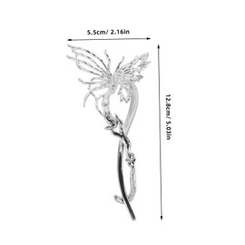 BIUDECO Large Butterfly Clip Hair Pin for Women Stylish Viking Hair Accessory Secure Alloy Clip