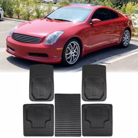 KEEPDSGN XPE Car Floor Mats For Infiniti G37 G35 G25 Sedan Front Rear Liner Auto Carpets