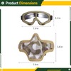 Fansport Airsoft Mask and Goggles Set, Tactical Half Face Mesh