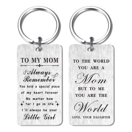 HYHYDHP Mom Mothers Day Gifts from Daughter - Mom Birthday Keychain from Daughter - Thank You Mom Presents