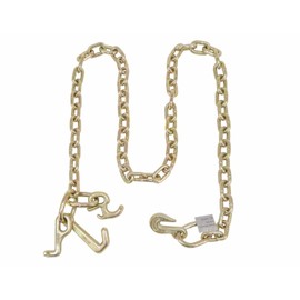 Mytee Products (2 Pack 5/16" x 6' Leg Grade 70 Tow Chain w/RTJ Cluster Hooks & Grab Hooks 4700 LBS WLL - Transport Tow Truck Chains for Car Towing Flatbed Trailer Wrecker Recovery