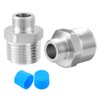 Hsmhose Rv Faucet Adapter,Stainless Steel 1/2" NPT to 3/8" Compression