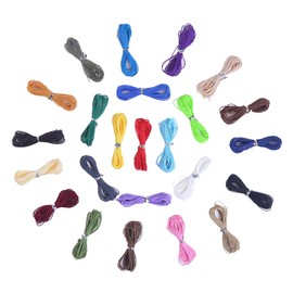 1mm Polyester Waxed Cord String Macrame Bracelet Thread for DIY Jewelry Craft Making, 24 Colors 131 Yards…
