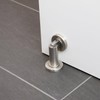 Stoppwerk Magnetic Door Stop - Antique-Look Stainless Steel Door Stopper