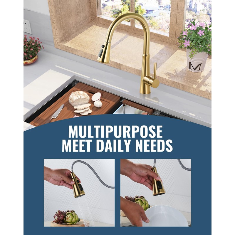 Pull Down Spray Head Replacement - for Kitchen Faucet Sprayer