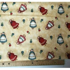 Red Rooster ****** RED ROOSTER FABRIC ANGELS COUNTRY COUSINS FABRIC *****