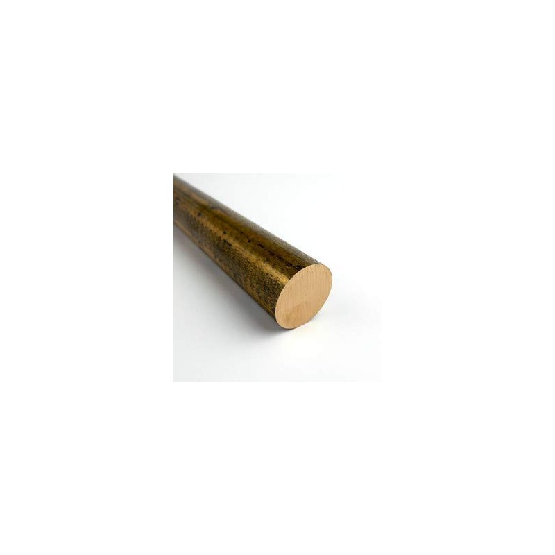 360 Brass Round Bar, Unpolished (Mill) Finish, H02 Temper, ASTM