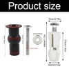QEXUJOW Toilet Seats 2 Pairs Toilet Seat Fixings Toilet Seat