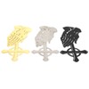 3PCS/Set Peaceful Praying Hands Wall Decor with Religious Cross Garden