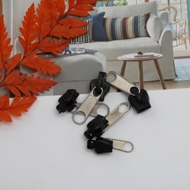 12Pcs Black Universal Instant Fix Zipper Repair Kit Replacement Zip Slider Teeth Zippers Design Arts, Crafts and Sewing Zippers Fasteners Sewing Notions Arts Supplies