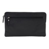 LEAS Banktasche, Geldtasche, Echt-Leder, schwarz Special-Edition