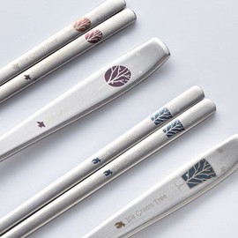 Golden Bell Ice Cream Color Laser Couple Spoon / 골든벨 아이스크림 컬러 레이저 부부수저