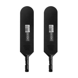 POBADY Dual Band WiFi 2.4GHz 5.8GHz Antenna 18dBi High Gain Omnidirectional Glue Stick Antenna RP SMA Male Connector Antenna for WiFi Router Wireless Network Card (Black,2pcs)