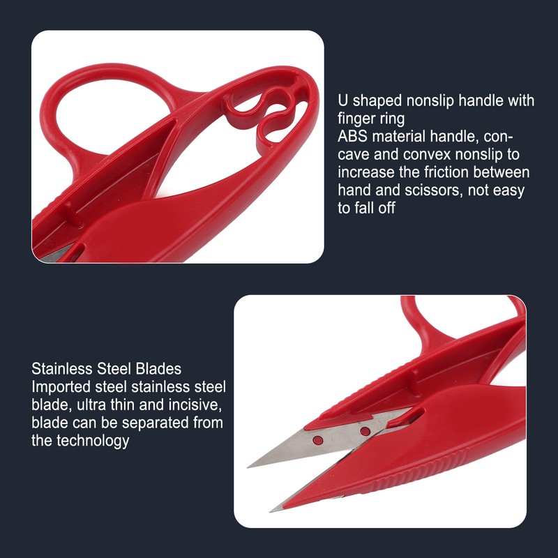 12Pcs Yarn Thread Snips Multifunction Stainless Steel Blade Quick Clip