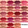 evpct DNM 1Pcs Wine Red Matte Lipstick and Lip Crayon